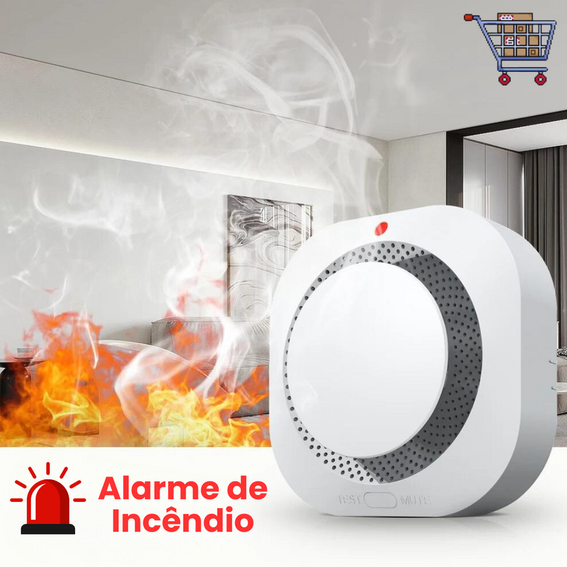 Alarme com Detector de Fumaça | BITZ