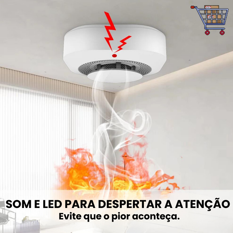 Alarme com Detector de Fumaça | BITZ